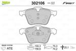 VALEO Set placute frana VALEO 302106 (302106)