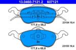 ATE Set placute frana ATE 13.0460-7121.2 (13.0460-7121.2) - fixbox