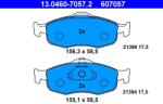 ATE Set placute frana ATE 13.0460-7057.2 (13.0460-7057.2)