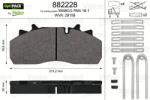 VALEO Set placute frana VALEO 882228 (882228)
