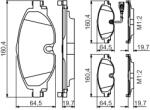 Bosch Set placute frana BOSCH 0 986 495 347 (0 986 495 347)