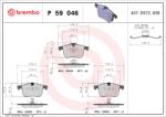 BREMBO Set placute frana BREMBO P 59 046 (P 59 046)