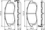 Bosch Set placute frana BOSCH 0 986 494 572 (0 986 494 572)