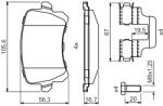 Bosch Set placute frana BOSCH 0 986 494 731 (0 986 494 731)
