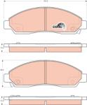 TRW Set placute frana TRW GDB3466 (GDB3466)