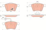TRW Set placute frana TRW GDB1538 (GDB1538)