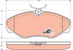 TRW Set placute frana TRW GDB1478 (GDB1478)