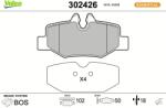 VALEO Set placute frana VALEO 302426 (302426)