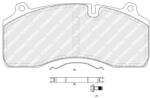 FERODO Set placute frana FERODO FCV1815B (FCV1815B)