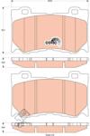 TRW Set placute frana TRW GDB3505 (GDB3505)