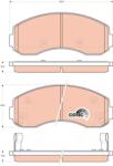 TRW Set placute frana TRW GDB3434 (GDB3434)