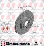 ZIMMERMANN Disc frana ZIMMERMANN 600.3221. 52 (600.3221.52)