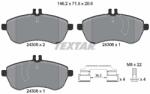 TEXTAR Set placute frana TEXTAR 2430601 (2430601)