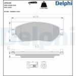 DELPHI Set placute frana axa fata DELPHI LP3143 (LP3143)