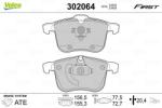 VALEO Set placute frana VALEO 302064 (302064)