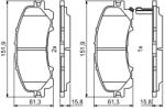 Bosch Set placute frana BOSCH 0 986 494 821 (0 986 494 821)