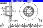 ATE Disc frana spate Iveco Daily VI, Daily IV ATE 24.0124-0228.1 (24.0124-0228.1)