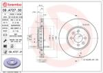 BREMBO Disc frana BREMBO 09. A727.31 - fixbox