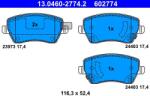 ATE Set placute frana ATE 13.0460-2774.2 (13.0460-2774.2)