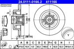 ATE Disc frana spate Renault Megane I/I Kombi, Scénic I ATE 24.0111-0166.2 (24.0111-0166.2)