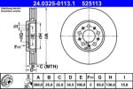 ATE Disc frana fata PowerDisc Skoda Fabia I/II ATE 24.0325-0113.1 (24.0325-0113.1)