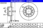 ATE Disc frana spate PowerDisc Audi A4 B6/B7, Seat Exeo ATE 24.0310-0261.1 (24.0310-0261.1)