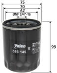 VALEO Filtru ulei VALEO 586145 (586145) - fixbox