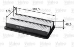 VALEO Filtru aer VALEO 585147 (585147) - fixbox