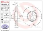 BREMBO Disc frana BREMBO 09. B025.11 (09.B025.11)