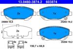 ATE Set placute frana ATE 13.0460-3874.2 (13.0460-3874.2)