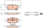 TRW Set placute frana TRW GDB2099 (GDB2099)