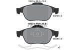 TEXTAR Set placute frana TEXTAR 2453601 (2453601)