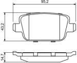 Bosch Set placute frana BOSCH 0 986 494 247 (0 986 494 247)
