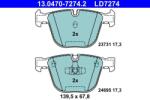 ATE Set placute frana ATE 13.0470-7274.2 (13.0470-7274.2)