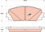TRW Set placute frana TRW GDB4173 (GDB4173)