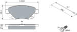 Bosch Set placute frana BOSCH 0 986 494 171 (0 986 494 171)