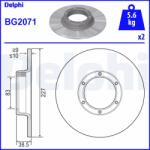 DELPHI Disc frana DELPHI BG2071 (BG2071) - fixbox
