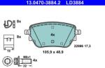 ATE Set placute frana ATE 13.0470-3884.2 (13.0470-3884.2)