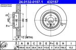ATE Disc frana fata Mercedes ML W164, Clasa R W251 ATE 24.0132-0157.1 (24.0132-0157.1)