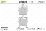 VALEO Set placute frana VALEO 302028 (302028)