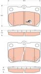 TRW Set placute frana TRW GDB3399 (GDB3399)