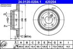 ATE Disc frana BMW Seria 3 E90/E91, X1 E84 ATE 24.0120-0204.1 (24.0120-0204.1)