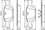 Bosch Set placute frana BOSCH 0 986 495 229 (0 986 495 229)