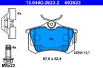 ATE Set placute frana ATE 13.0460-2623.2 (13.0460-2623.2) - fixbox