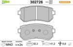 VALEO Set placute frana VALEO 302726 (302726)