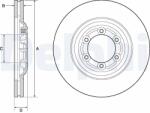 DELPHI Disc frana DELPHI BG4697C (BG4697C) - fixbox