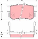 TRW Set placute frana TRW GDB3191 (GDB3191)