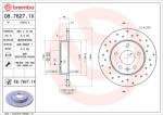 BREMBO Disc frana BREMBO 08.7627. 1X (08.7627.1X)