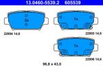 ATE Set placute frana ATE 13.0460-5539.2 (13.0460-5539.2)