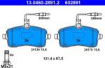 ATE Set placute frana ATE 13.0460-2891.2 (13.0460-2891.2)